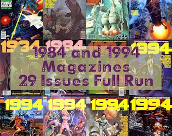 1984 1994 Magazine, Pulp Science Fiction Magazine, Collection complète