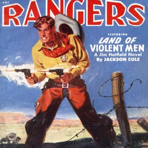 Texas Rangers Magazine, American Wild West Folklore, Vintage Pulp ...