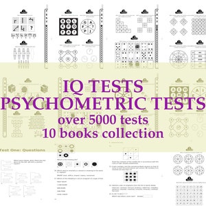 IQ Tests, Psychometric Tests, Psychology Ebooks Collection
