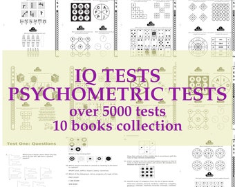 IQ Tests, Psychometric Tests, Psychology Ebooks Collection