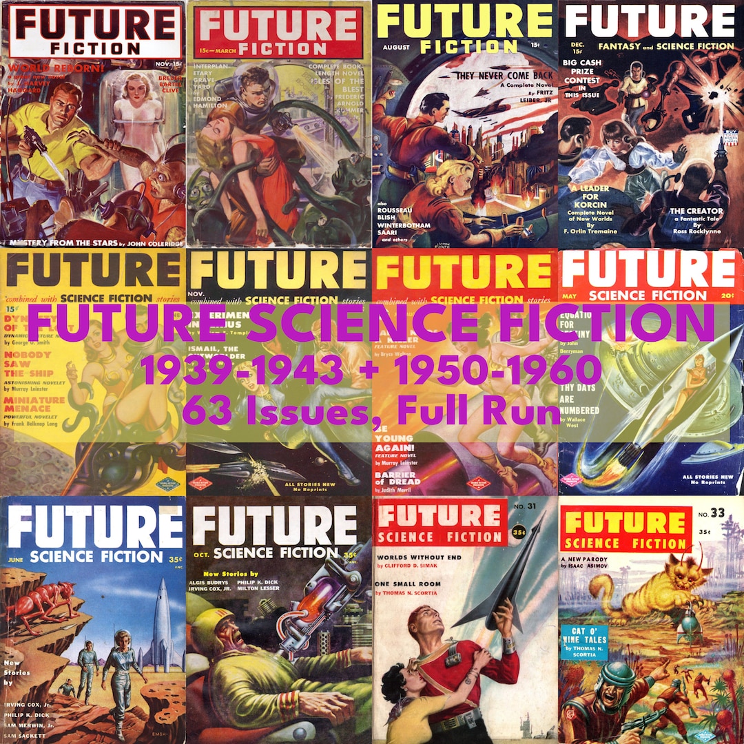 Future Fiction and Future Science Fiction Vintage Magazines