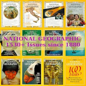 1530 National Geographic Magazin Vintage PDF Sammlung