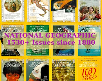 1530 National Geographic Magazine Vintage PDF-collectie