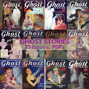 Ghost Stories Magazine, Supernatural Fiction, Pulp Magazine, Weird Fiction, 1920s Horror, Classic Ghost Tales, PDF Downloadable Magazine