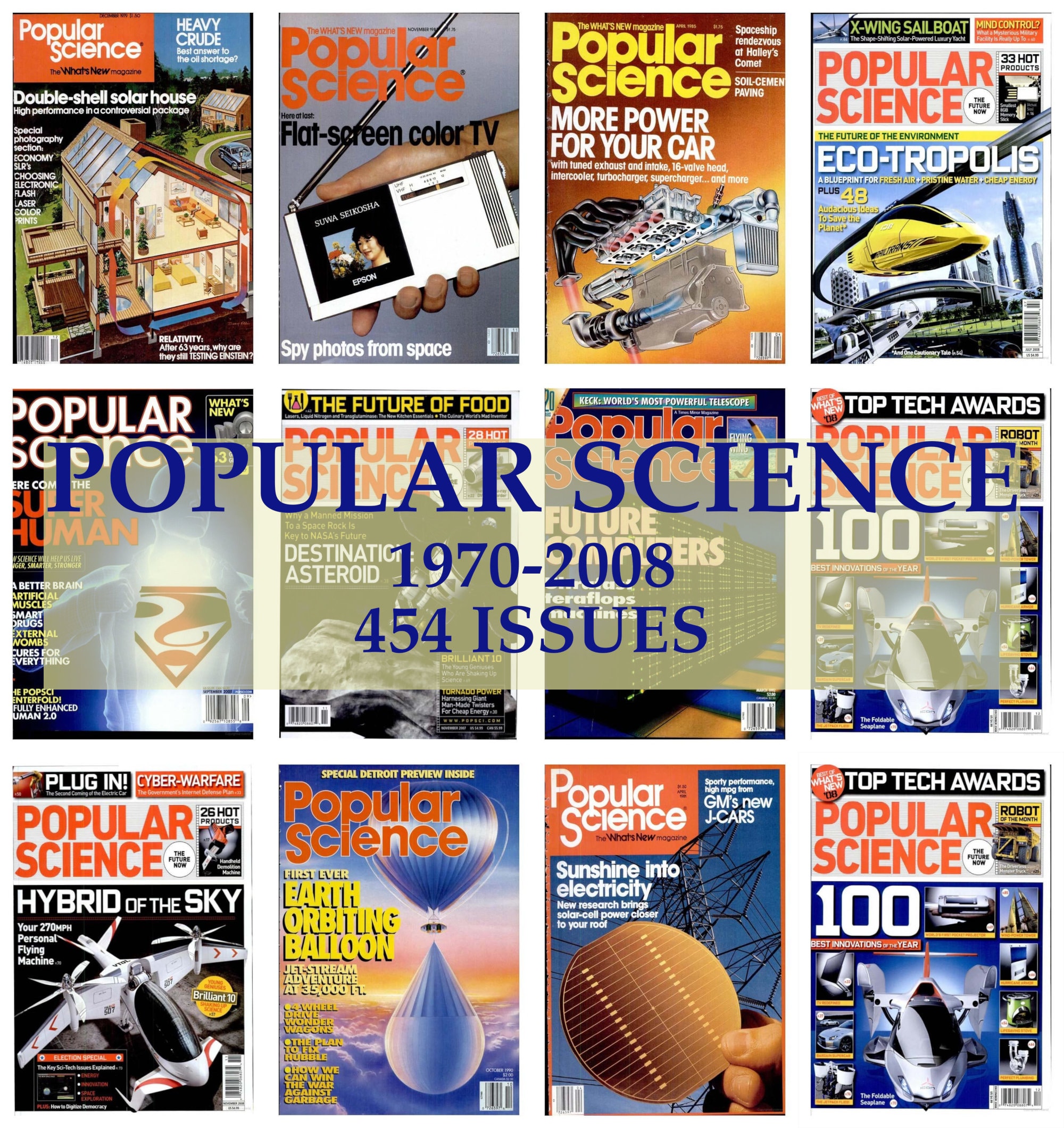 Popular Science Magazine, Digital Magazine Downloadable Collection