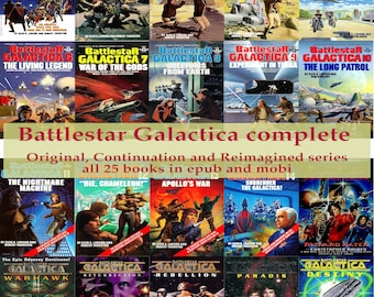 Books, Battlestar Galactica 25 Ebooks mobi and epub Collection, Sci-Fi Ebooks
