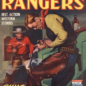 Texas Rangers Magazine, American Wild West Folklore, Vintage Pulp ...