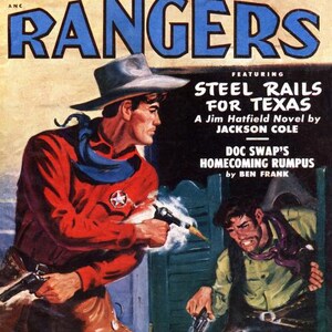 Texas Rangers Magazine, American Wild West Folklore, Vintage Pulp ...