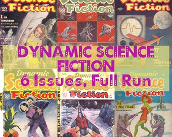 Colección completa de la revista Dynamic Science Fiction de los años 50