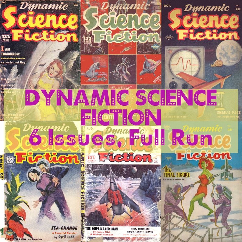 Dynamic Science Fiction Magazine 1950s Complete Collection