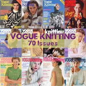 Knitting Magazine Vogue Collection, digitale Strickmuster, Designs und Techniken Bild 1