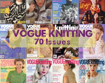 Collection Vogue du magazine Knitting, modèles, modèles et techniques de tricot numériques