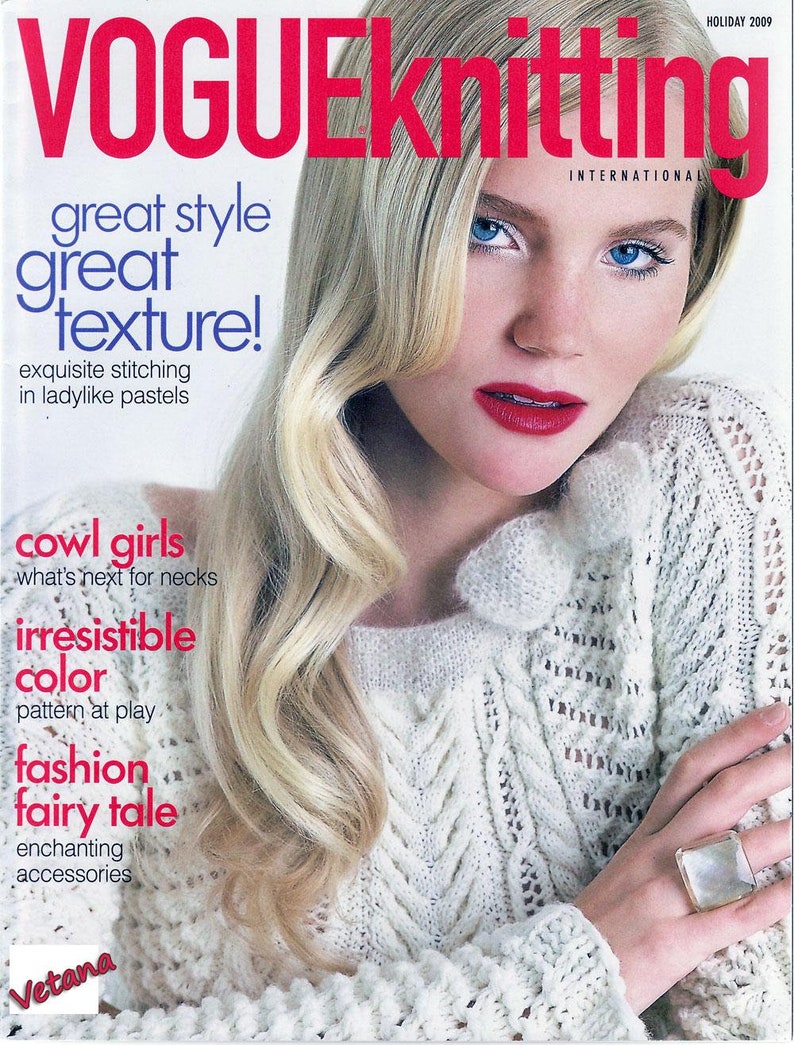 Knitting Magazine Vogue Collection, digitale Strickmuster, Designs und Techniken Bild 2
