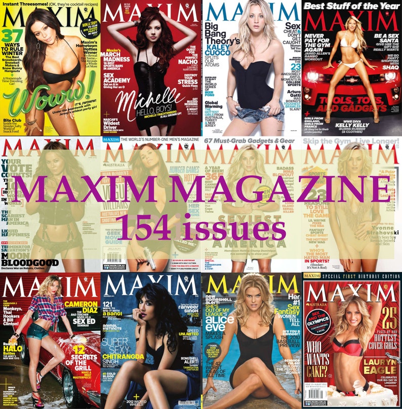 Maxim Magazine, Lifestyle Magazine PDF Digital Collection Bild 1