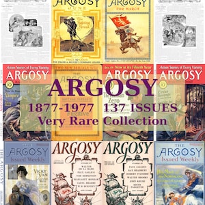 Argosy Magazine, Vintage, Rare Pulp Fiction Magazine, Digital Magazine Collection