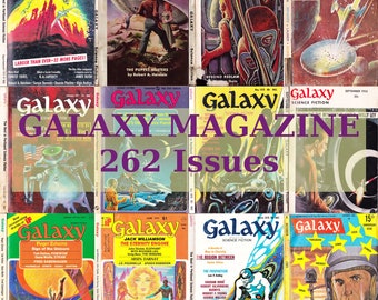 Galaxy Magazine, Science Fiction Vintage Magazine, Digital Magazine Pack