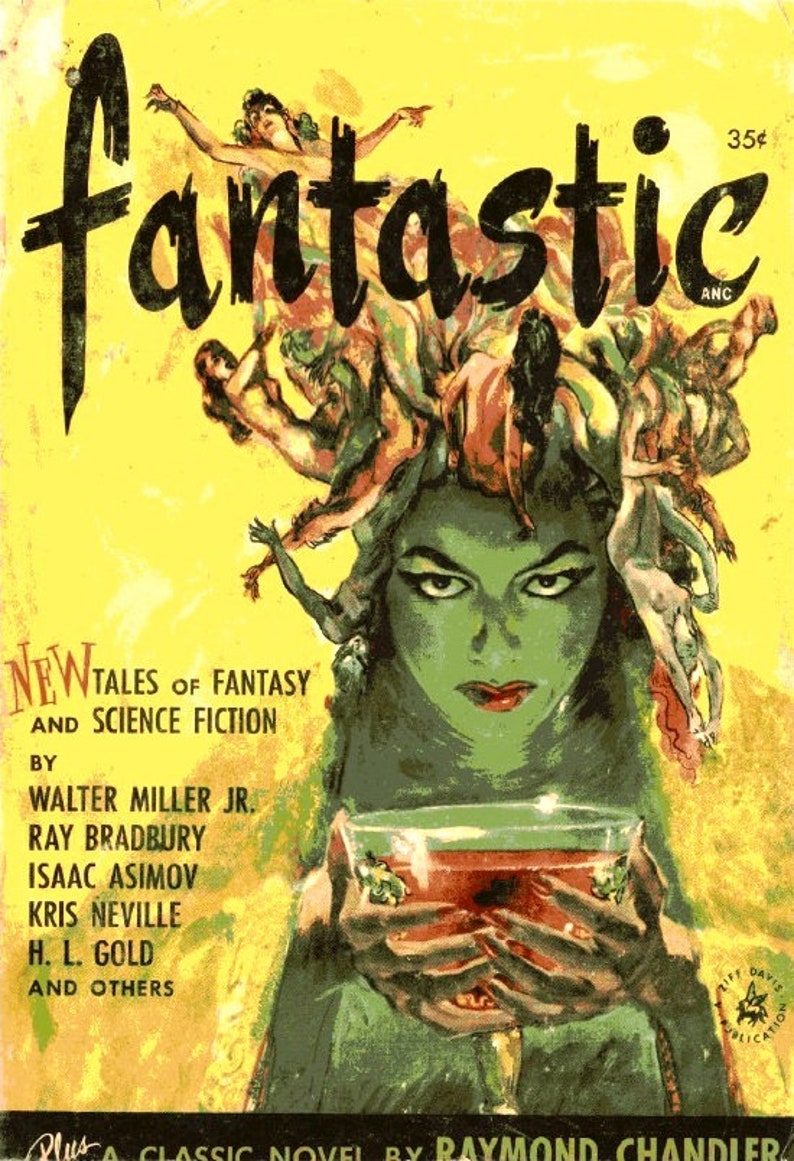 Fantastisches Magazin, Vintage Pulp Science Fiction, Fantasy, komplette Sammlung, digital herunterladbares Magazin Bild 2