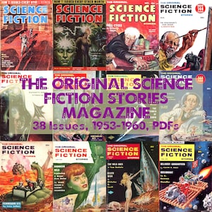The Original Science Fiction Stories Magazine, Vintage Sci-Fi Pulp Magazine, PDF Magazine Collection