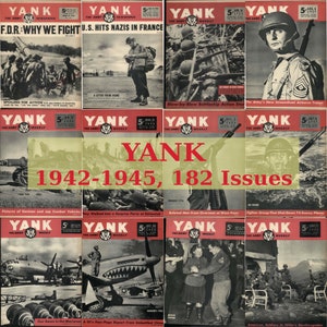 Yank The Army Weekly Magazine, 1942-1945 182 Issues Collection