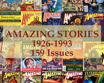 Amazing Stories Magazine, Vintage Science Fiction, Fantasy, Digital Magazine Collection
