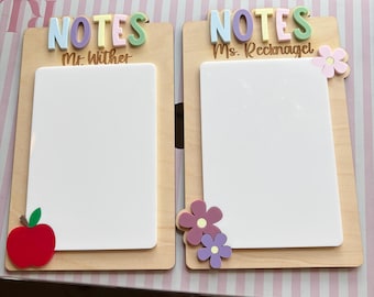 Teacher Appreciation Gift | School Gift | Dry Erase Board | Notes Dry Erase | End of Year Gift