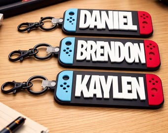 Game Console Keychain | Backpack Keychain | Kids Backpack | Personalized Bag Tag | Gamer Keychain