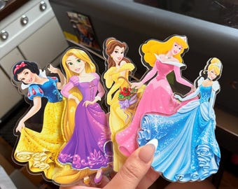 Princess Acrylic Set | Cake charms | Princess Decor | Disney Princess | Party Decor