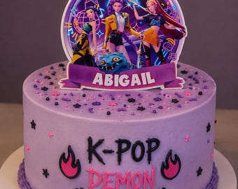 KPOP Demon Hunters | Cake Topper | Birthday Topper | UV Print |