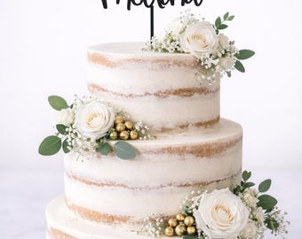 Wedding Cake Acrylic Topper  | Mr MrsCake Topper | Personalized Topper | Custom Topper| Wedding