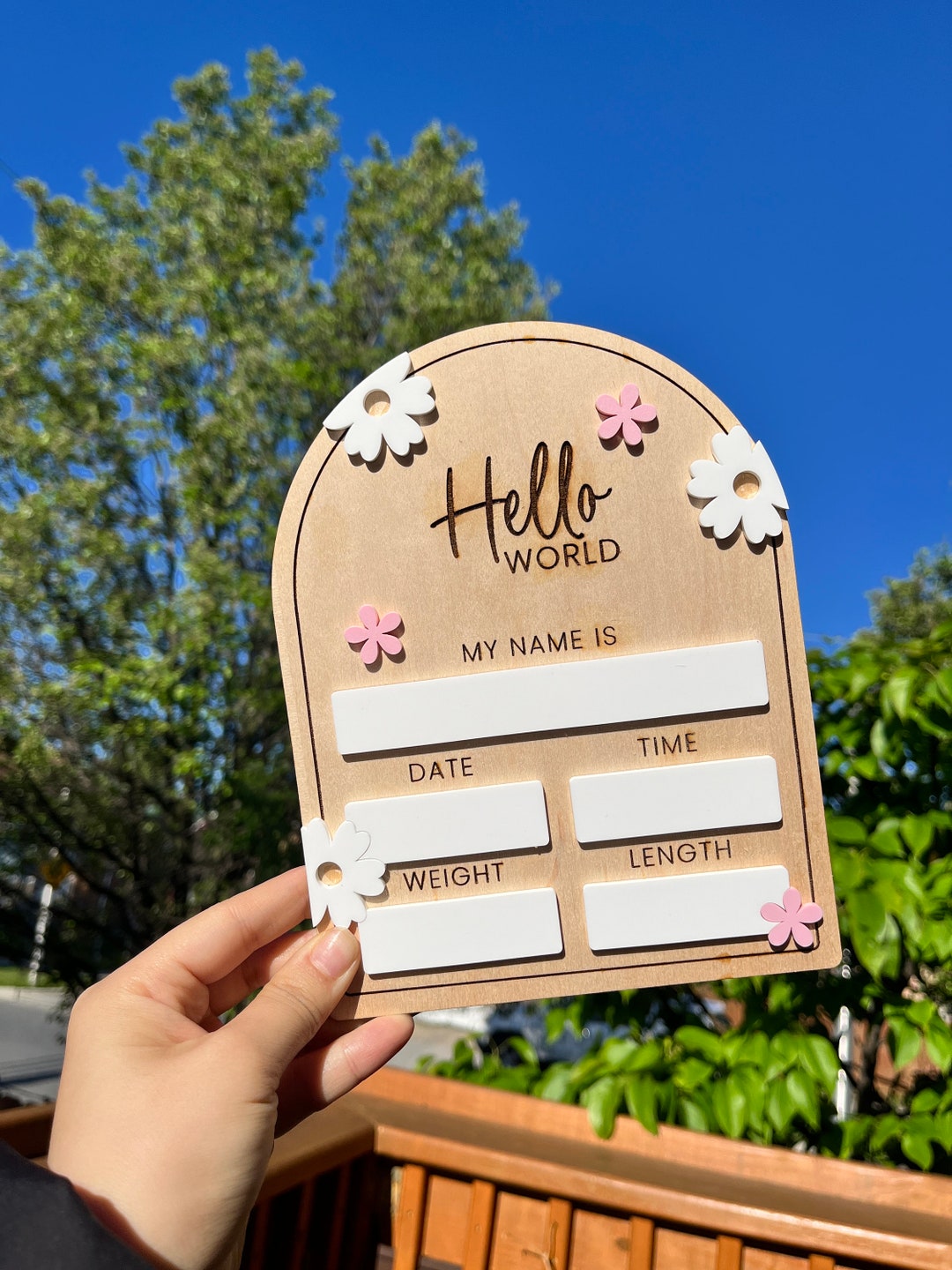 Hello World Baby Stat | Baby Birth Sign Dry Erase | Newborn Baby Stat ...