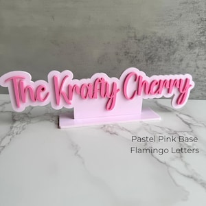 Acrylic Business Sign Bubble Shape With Stand | Instagram Tag | Business Tag | 3D Acrylic | Physical Watermark | Business Logo | 10-11inch