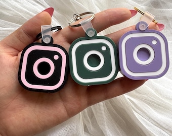 NFC Instagram Keychain | Instagram Tag | Tap & Follow | Personalized Acrylic Keychain | Business Branding