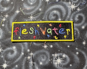 Fleshwater 1.1x3.4in iron on patch (ENHANCED)