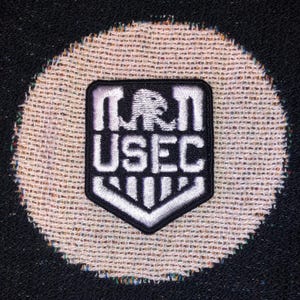 Escape From Tarkov USEC 2”x2.25” iron on machine embroidered patch.