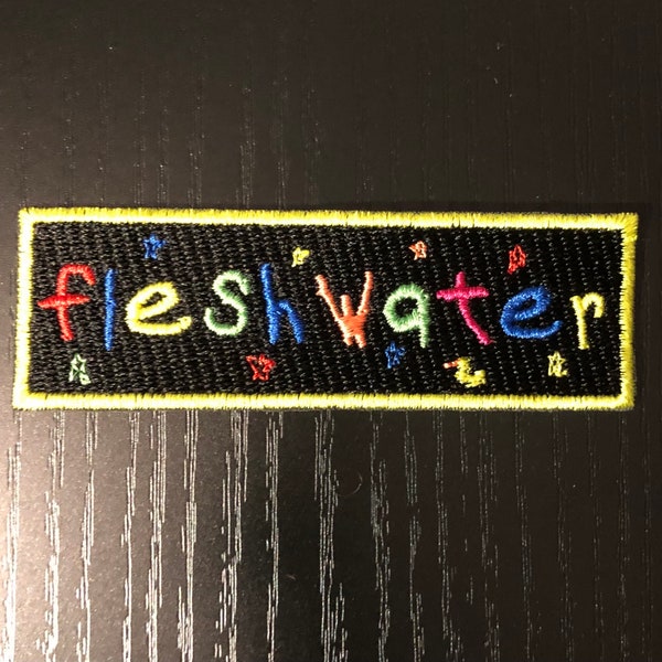 Fleshwater 1.1x3.4in iron on patch