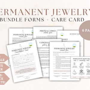 Permanent Jewelry Template Forms Permanent Jewelry Business 