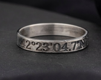 Name Engraving Ring For Men, Handmade Ring for Men, Gift For Him, 925K Sterling Silver, Custom Engraving Ring, Personalized 925K Men Ring