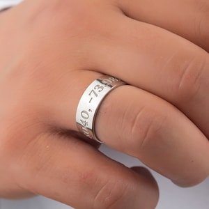 Name Engraving Ring For Men, Handmade Ring for Men, Gift For Him, 925K Sterling Silver, Custom Engraving Ring, Personalized 925K Men Ring