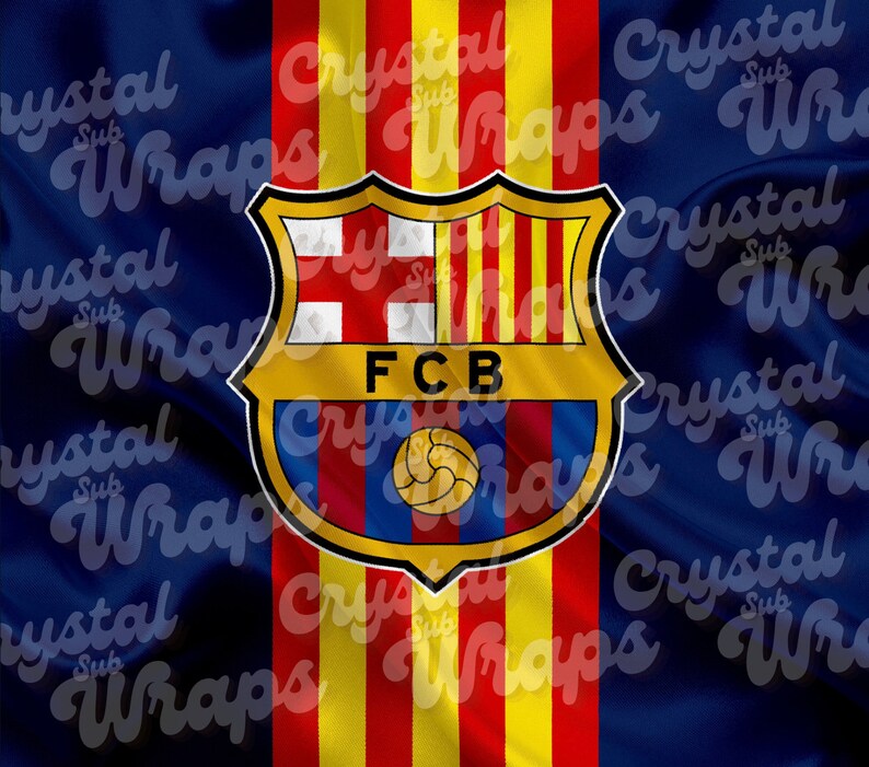 Diseño de vaso del FC Barcelona / Diseños de sublimación 20 OZ Wrap
