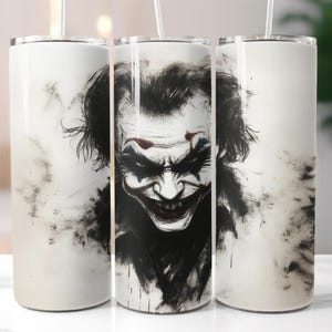 Joker Face, 20oz Tumbler Wrap. DIGITAL DOWNLOAD.