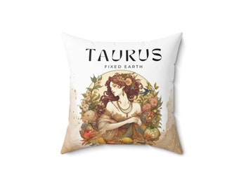 Coussin de chambre déesse TAUREAU, astrologie du zodiaque Vénus Aphrodite autel magique espace cadeau d'anniversaire