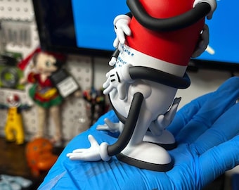 Addiction Pill Figure: Red White Capsule Art Toy