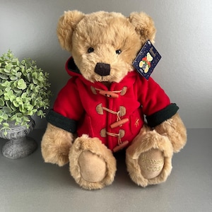 Harrods Christmas Teddy Bear 2004 Thomas With Striped Jumper and
