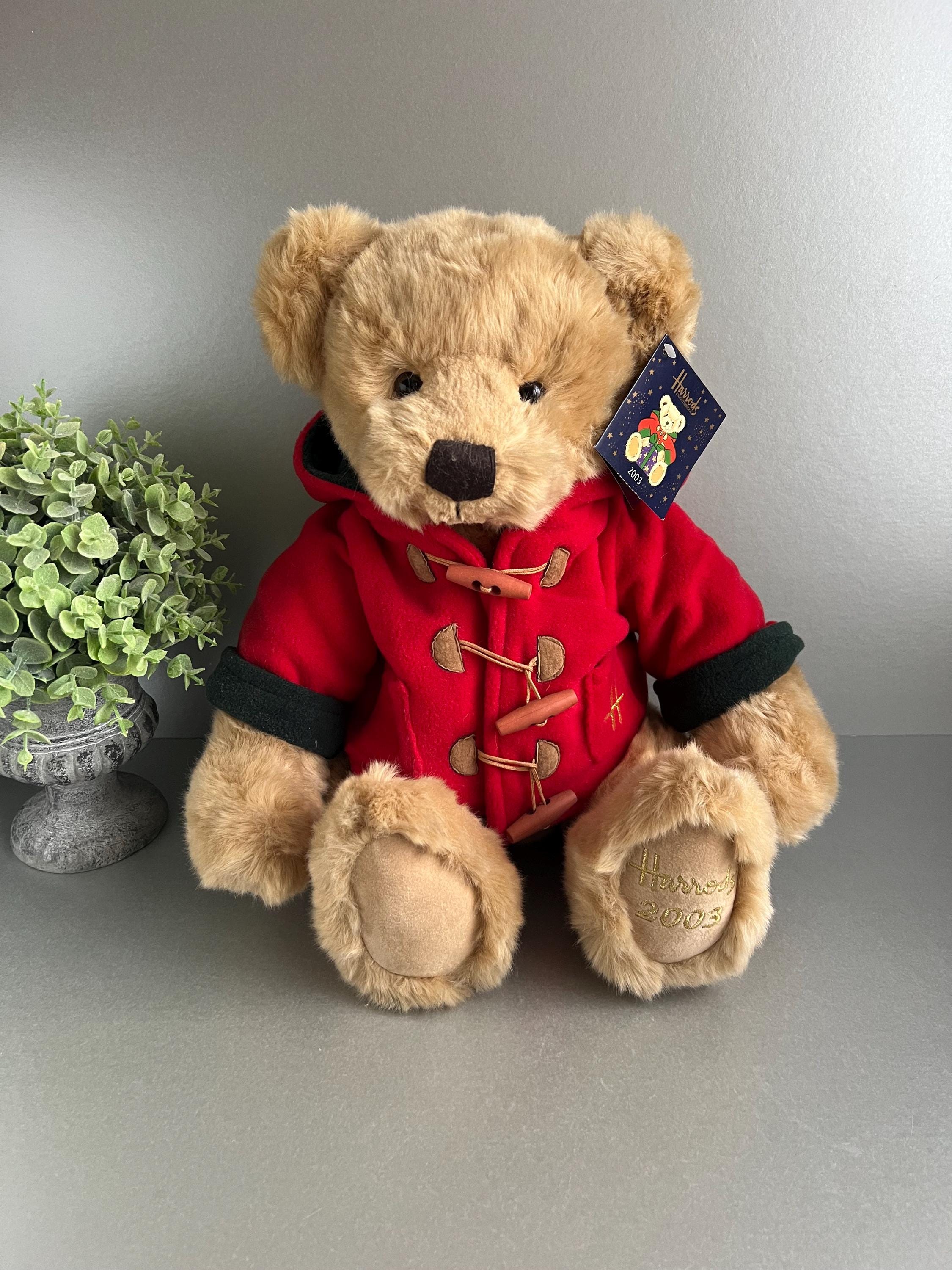 Harrods Christmas Teddy Bear 2003 Named William Soft Golden Brown
