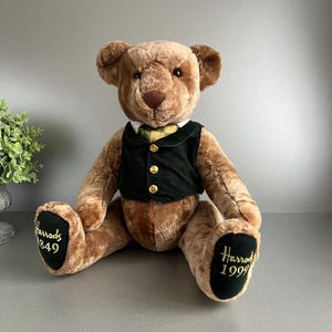 Harrods London Rodney Teddy With Movable Joints, Collectable Plush