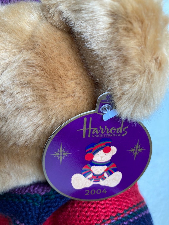 Harrods Christmas Teddy Bear 2004 Thomas With Original Tag