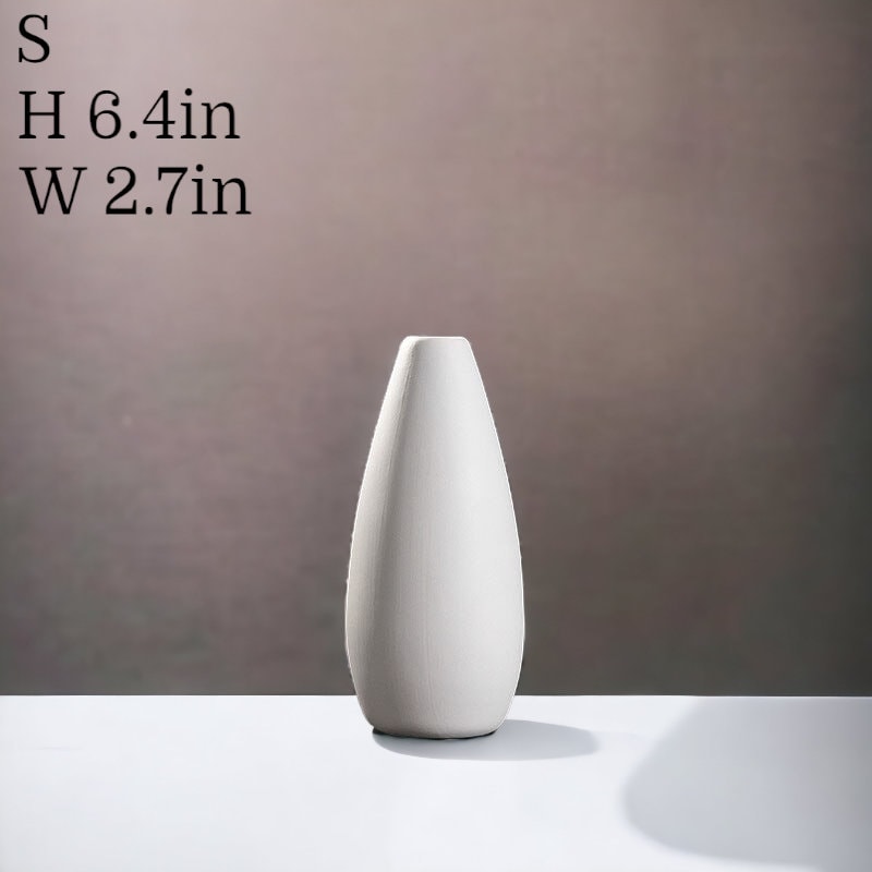 Modern Tall White Vase Set Perfect for Minimalistic Homes Perfect ...