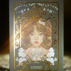 Standard Parithea's Dice Oracle: set di dadi per la divinazione con custodia / set di dadi per la lettura dell'oracolo / lancio di incantesimi