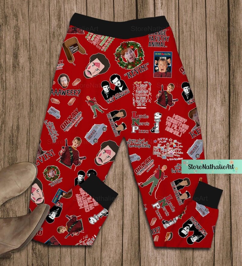 Kevin Mccallister Pajamas, Home Alone Shirt, Home Alone Pajamas Pants