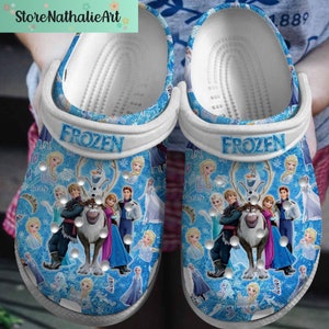 Zapatos De Princesa Elsa Tacón Alto Para Niños Niña Crystal Congelados Para